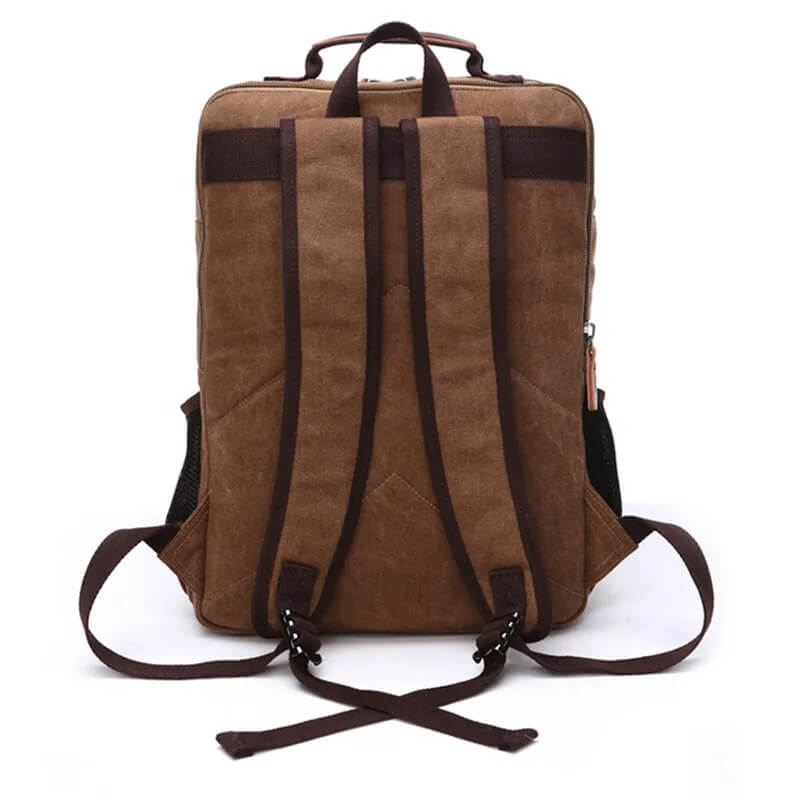 NomadiqPack – Vintage Canvas Ryggsäck för Resor | Stil, Funktion och Flexibilitet i Ett