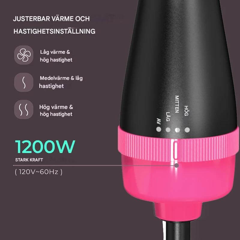 StylePro - 4-in-1 Heteluchtborstel voor föhnen, volume geven en stylen | Gemakkelijk je haar stylen met één apparaat