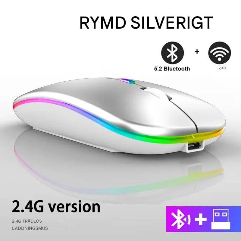 VibeGrip - Draadloze RGB Ergonomische Muis | Stijl, Comfort en Precisie in één