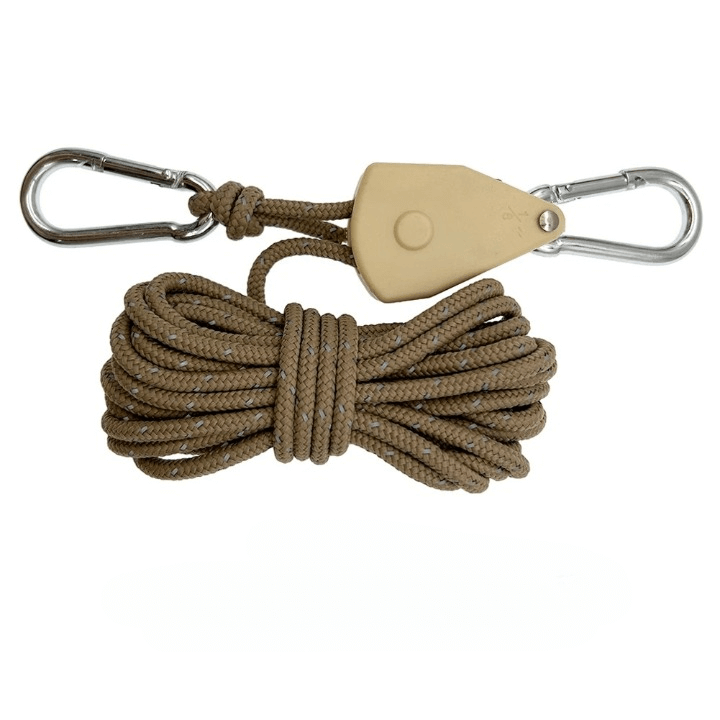 ReflectaCord - Reflecterend Tentkoord 5M met Verstelbaar Katrol voor Kamperen