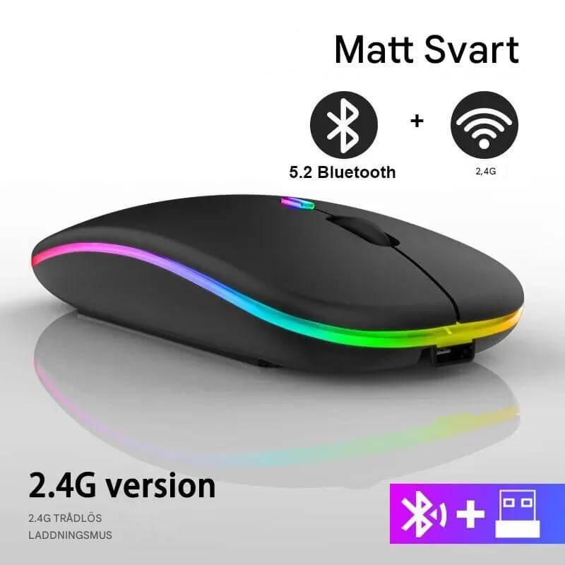 VibeGrip - Draadloze RGB Ergonomische Muis | Stijl, Comfort en Precisie in één