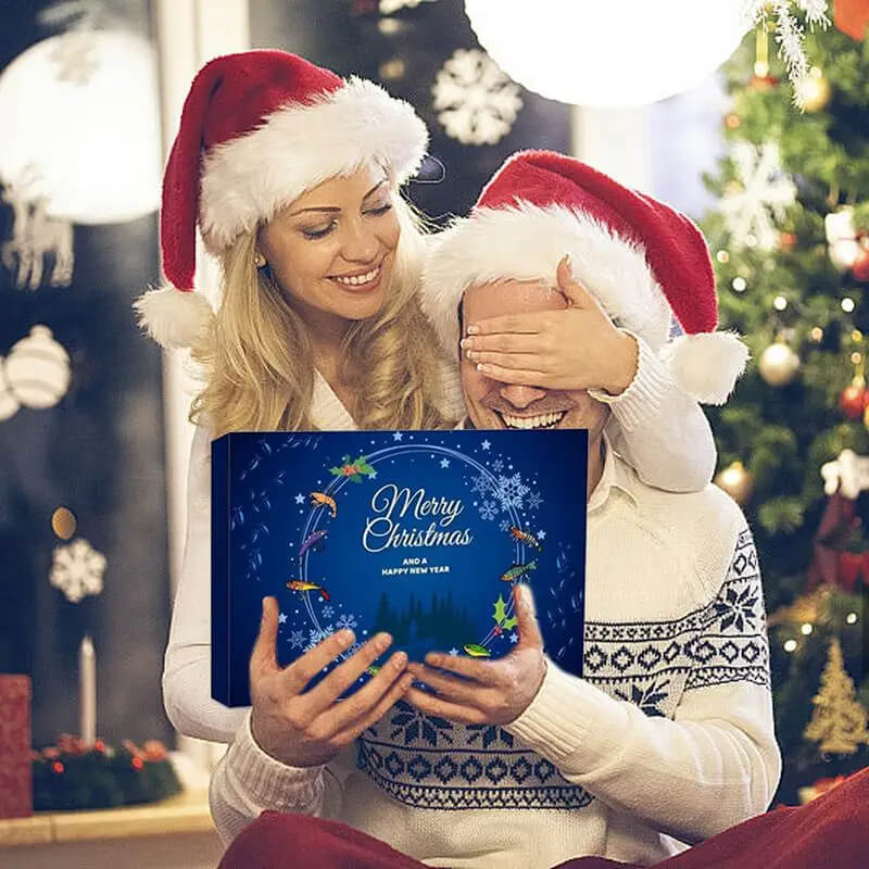 AnglerAdvent - 24 dagen kerstcadeauset met diverse soorten kunstaas en hengelsportartikelen