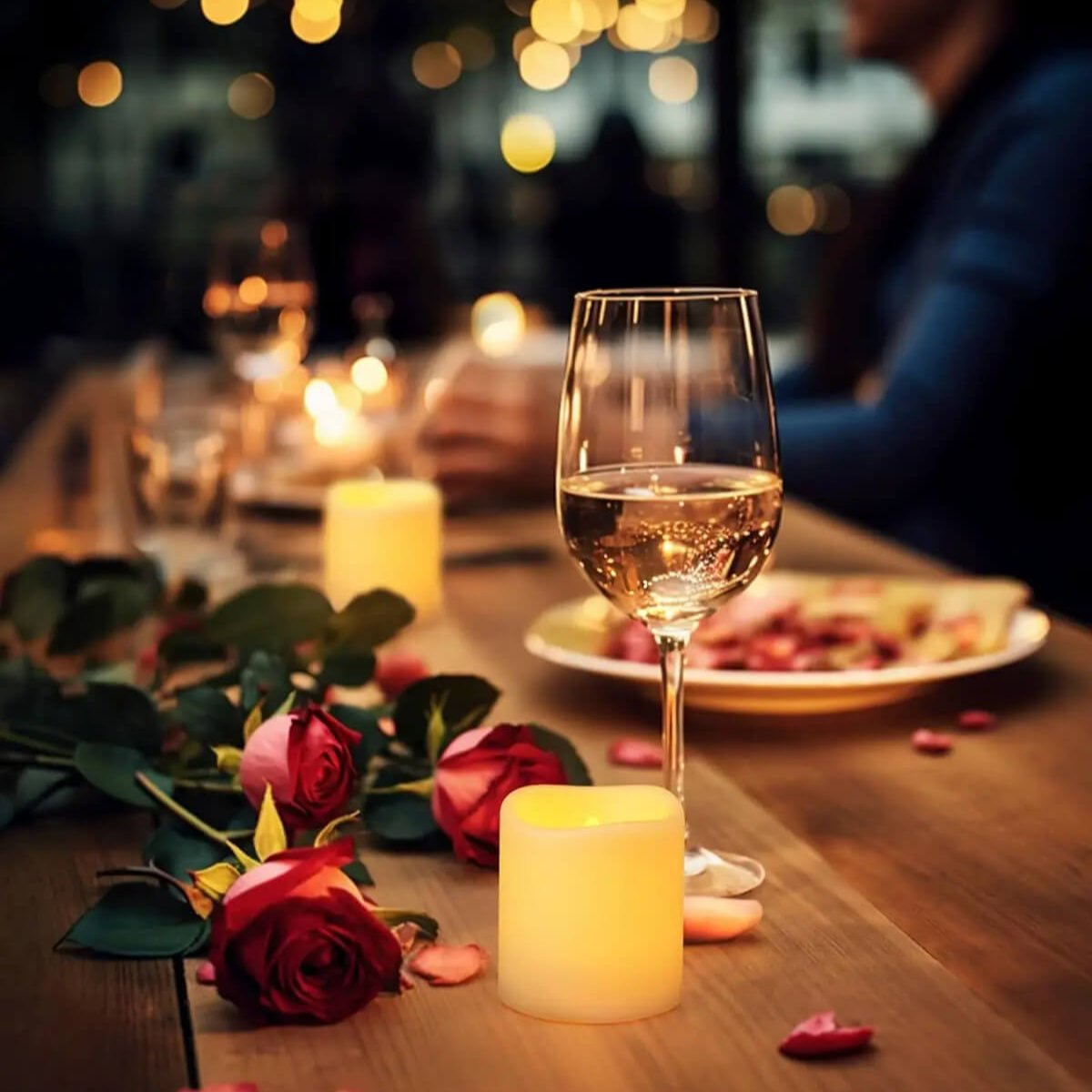 Vlamloze LED-kaarsen - Creatief theelichtje met warm wit licht