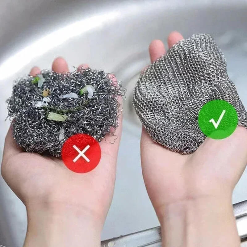 ScrubMaster - Multifunctionele staaldoek, herbruikbaar en effectief