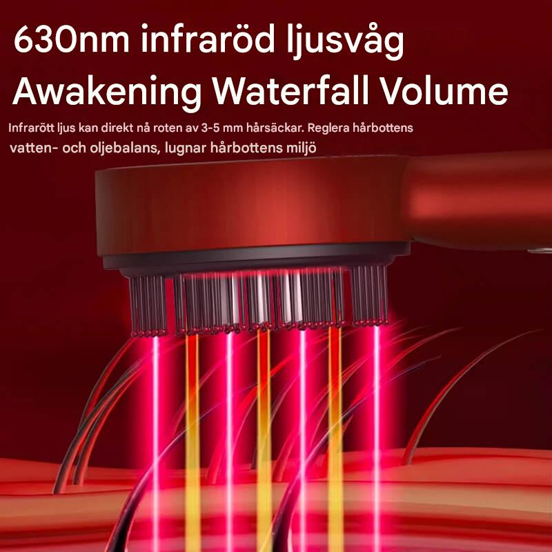 Rood lichttherapie elektrische massagekam - met oliedispenser