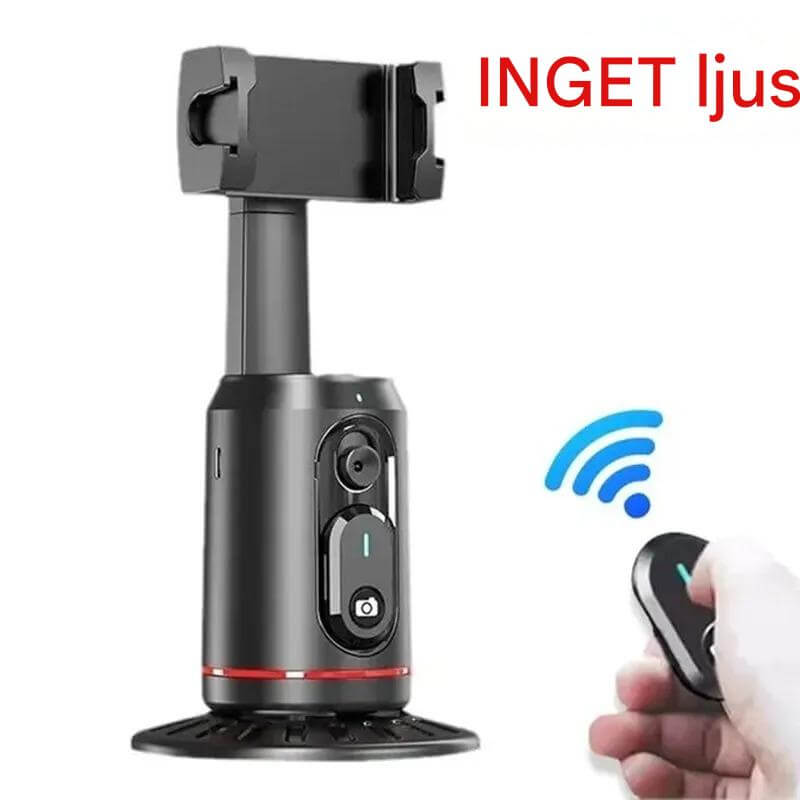 AiveloTrack - AI 360° Gezichtsvolgsysteem Mobiele Houder | Handsfree Opnemen voor Vlogs, Live Broadcasts & Videogesprekken