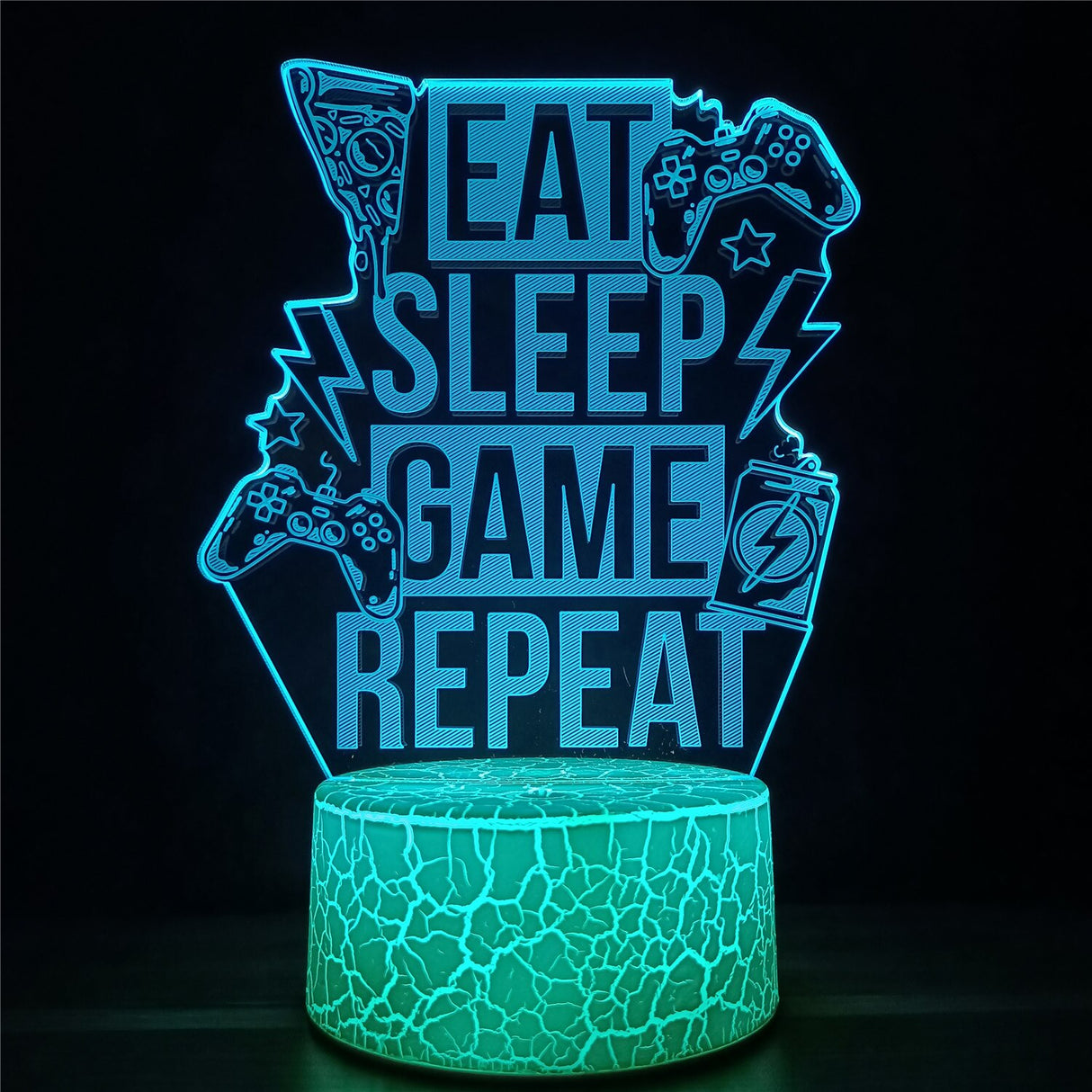 3D LED Lamp Gamer