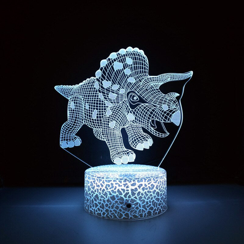3D LED Lamp Dinosaurus