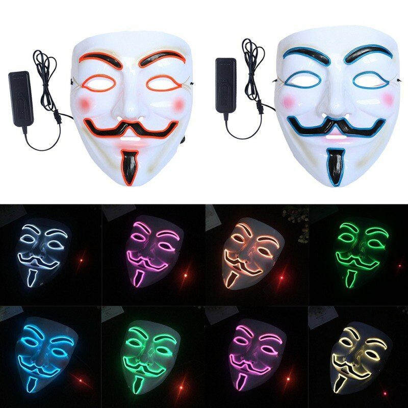 V Voor Vendetta LED Masker