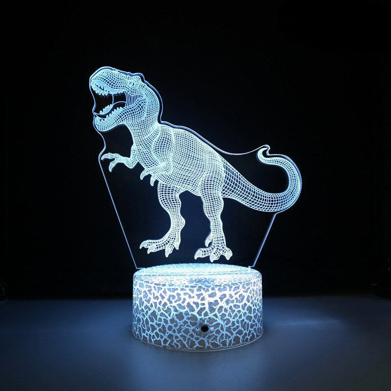 3D LED Lamp Dinosaurus
