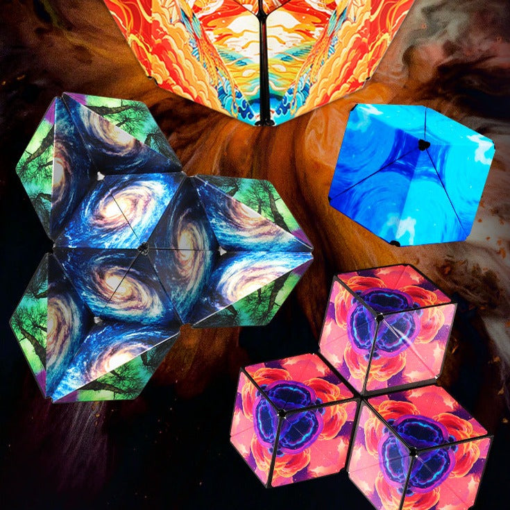 Magische Magnetische Kubus 70 Verschillende Vormen Leren Onderwijs Kinderen Speelgoed