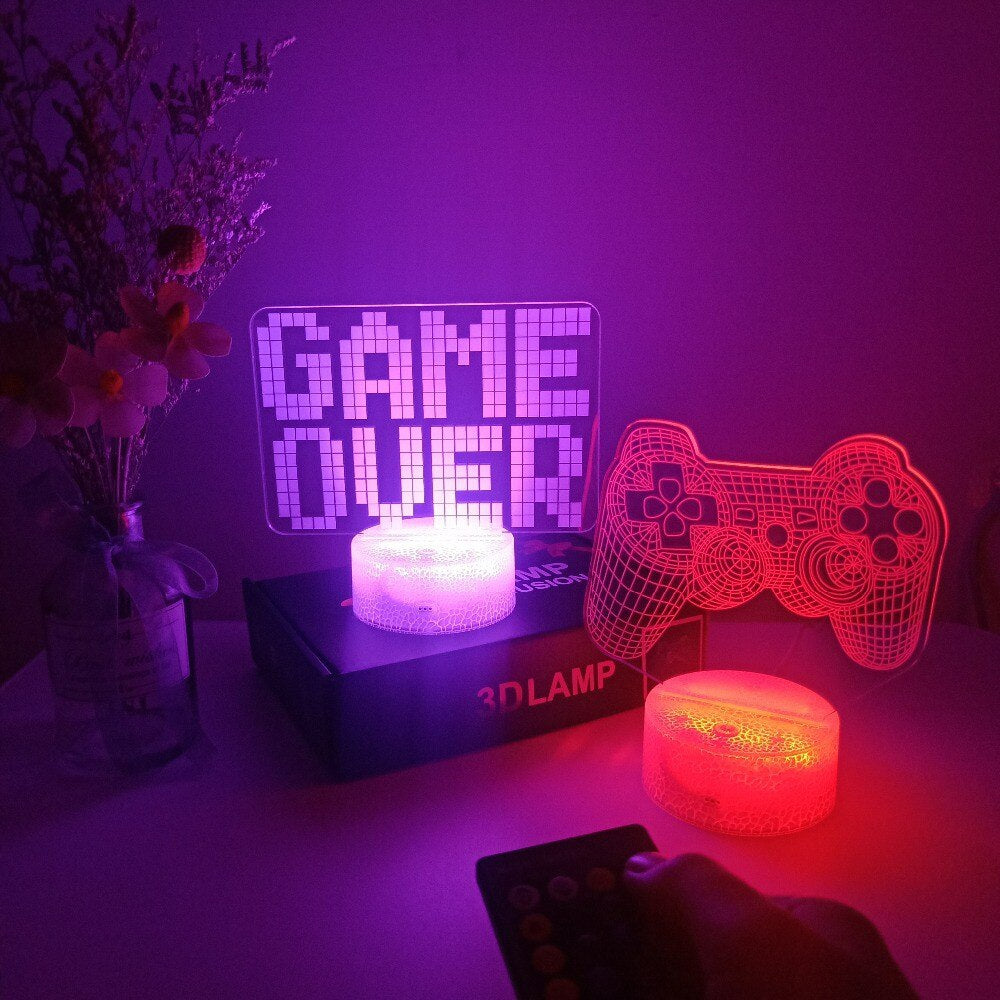 3D LED Lamp Gamer