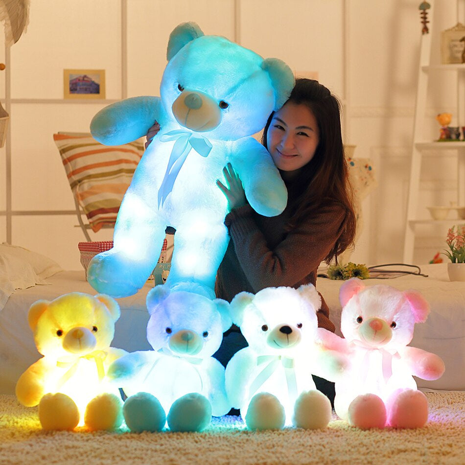 LED Lichtgevende Knipperende Teddybeer in Pluche Schattig Knus