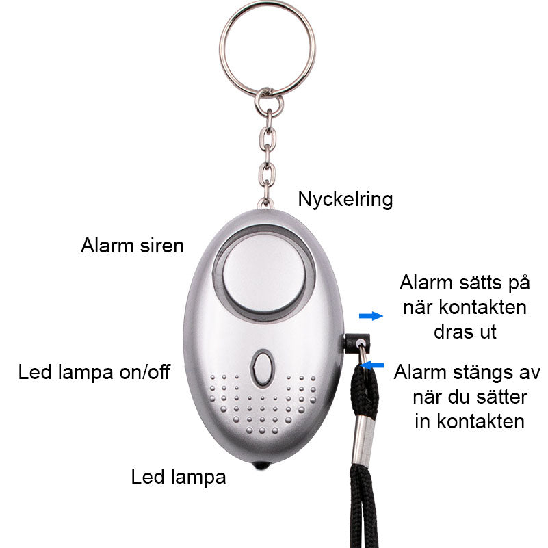 Klein aanvalsalarm 130db 60min