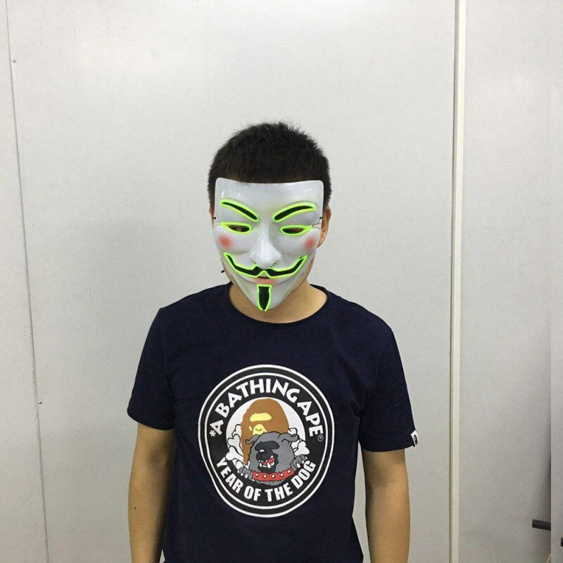 V Voor Vendetta LED Masker