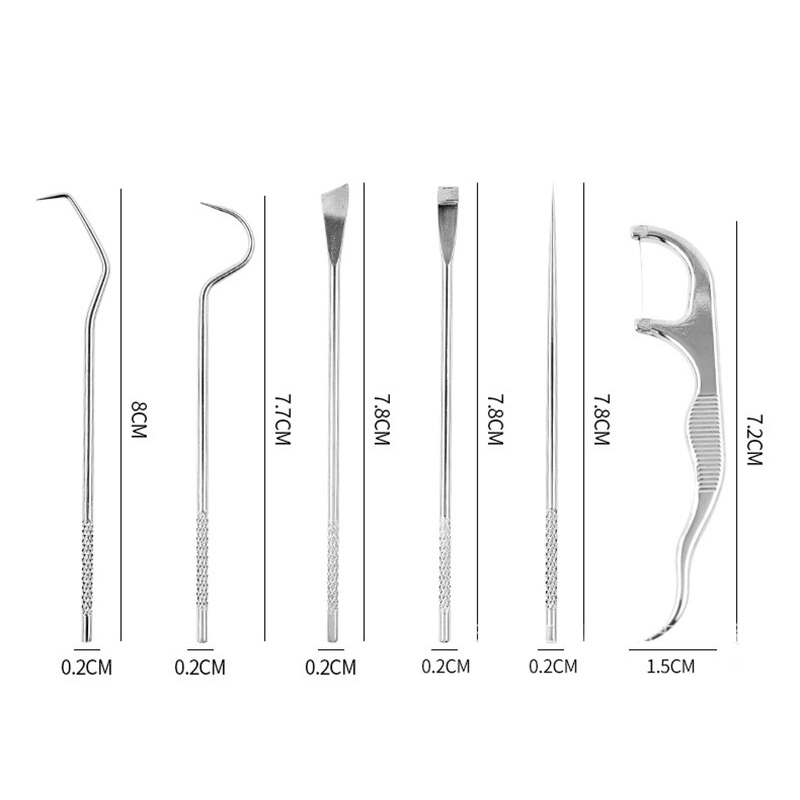 Roestvrijstalen tandenstoker set herbruikbaar