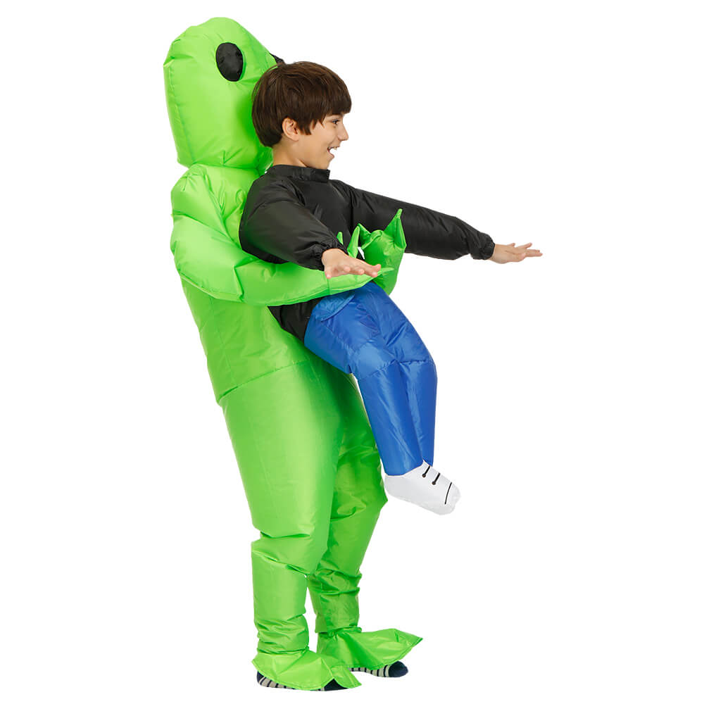 Opblaasbare alien die je meeneemt