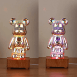 3D beer glas nacht licht vuurwerk