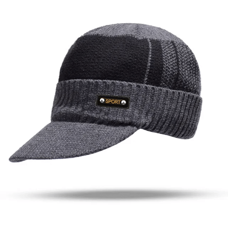 Winter gebreide muts