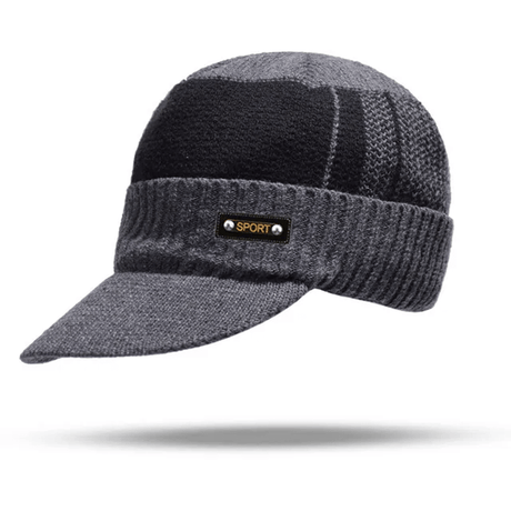 Winter gebreide muts