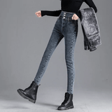 Thermische winterbroek met hoge taille