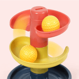 Montessori Ballenglijbaan voor kinderen - Educatief pakket met gekleurde ringen - Zintuiglijk spel en vroege ontwikkeling 3m+