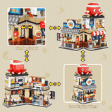 Japanse straat-mini-bouwstenen - doe-het-zelf model
