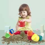 Stapelbekers voor baby's en peuters | Kleurrijk plastic speelgoed voor in bad - ontwikkeling van sensorisch spel vanaf 6+ maanden