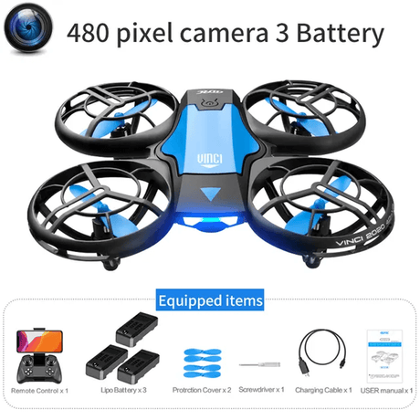 Mini RC Drone - 480P Camera WiFi FPV, Hoogte Vasthouden en Opvouwbaar Ontwerp