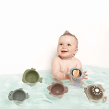 Stapelbekers voor baby's en peuters | Kleurrijk plastic speelgoed voor in bad - ontwikkeling van sensorisch spel vanaf 6+ maanden