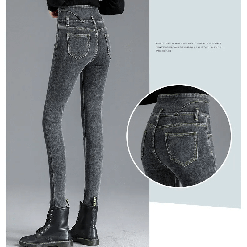 Thermische winterbroek met hoge taille