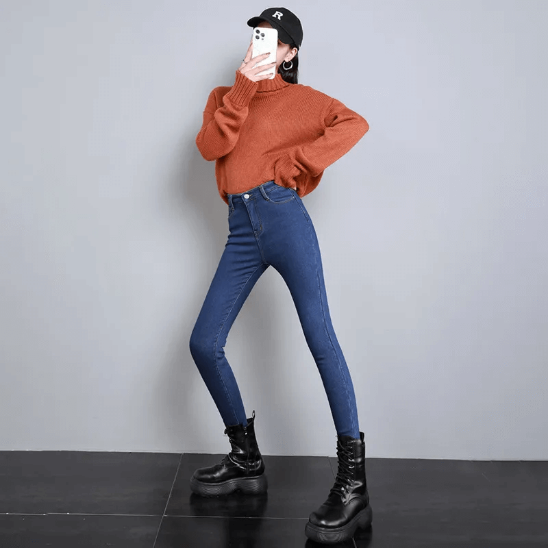 Warm gevoerde jeans