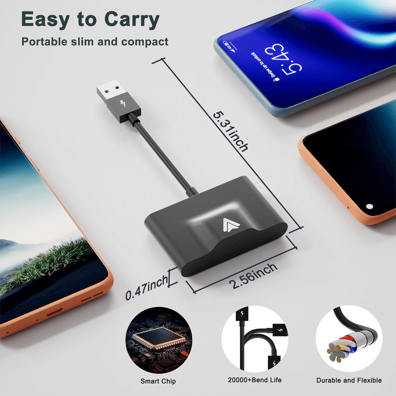 Draadloze CarPlay-adapter voor Android/Apple