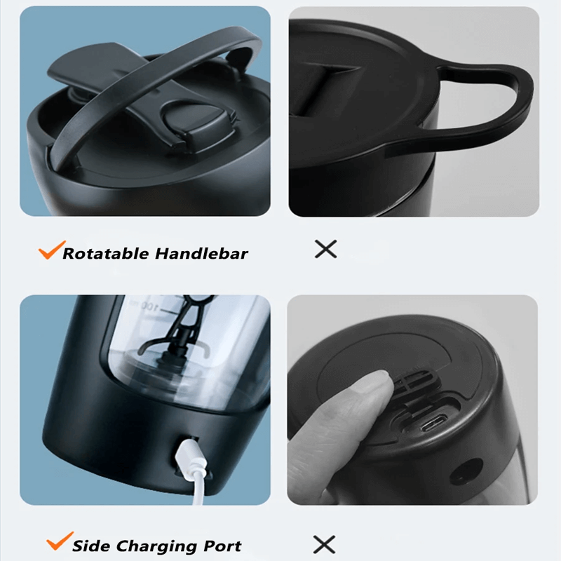 1200mAh USB Elektrische Eiwit Shaker Fles 650ml