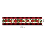 Stoffen kersttafelkleed voor eettafel 180x35cm - versier de eettafel in kerstsfeer