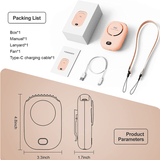 Draagbare, hangende minihalsventilator 2000mAh
