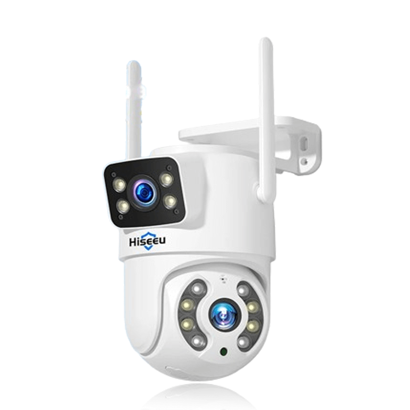 360° WiFi bewakingscamera met dubbele lens | AI menselijke detectie, nachtzicht, IP66 & mobiele bediening