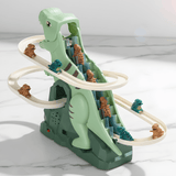 DinoQuest – Elektrisk Dinosaurierutschkana med Automatisk Klättertrappa, Ljus & Musik för Barn