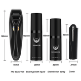 BeardForge – Skäggväxt Kit för Män med Roller, Serum, Desinfektionsspray & Kam