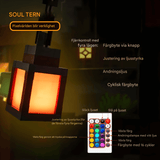 SoulLantern – Pixelinspirerad Vägglampa med 16 Färger, Fjärrkontroll & USB-laddning för Sovrum och Dekorativ Atmosfär