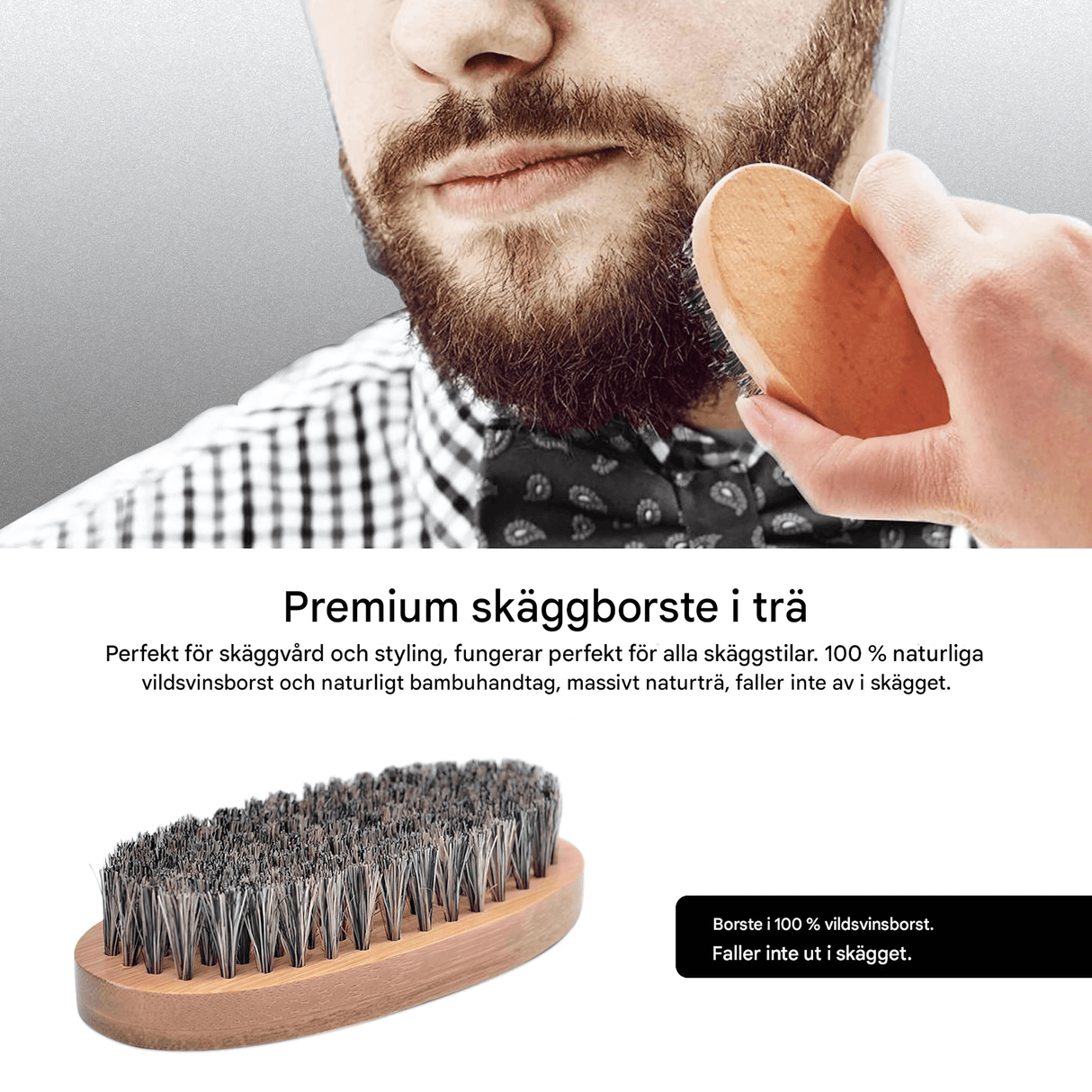 BeardMaster – 6-i-1 Skäggvårdskit för Män med Olja, Balm, Kam, Borste & Sax