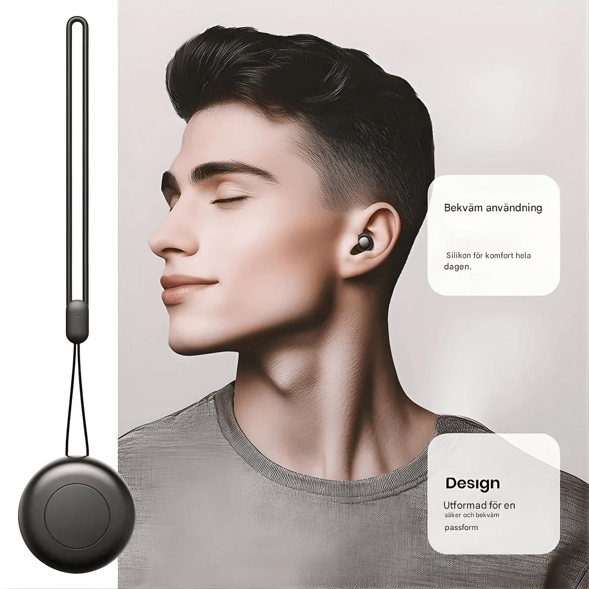 SilenEase – Mjuka Återanvändbara Silikonöronproppar för Sömn, Resor & Koncentration