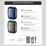 TrimAxis – Elektrisk Rakapparat för Män med Trippelblad, IPX7 Vattentålig Design & USB Type-C Snabbladdning