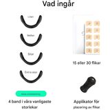 AirNite – Anti-Snarkningskit i Svart eller Vitt med Näsklipp & Andningstabs för Bättre Nässandning