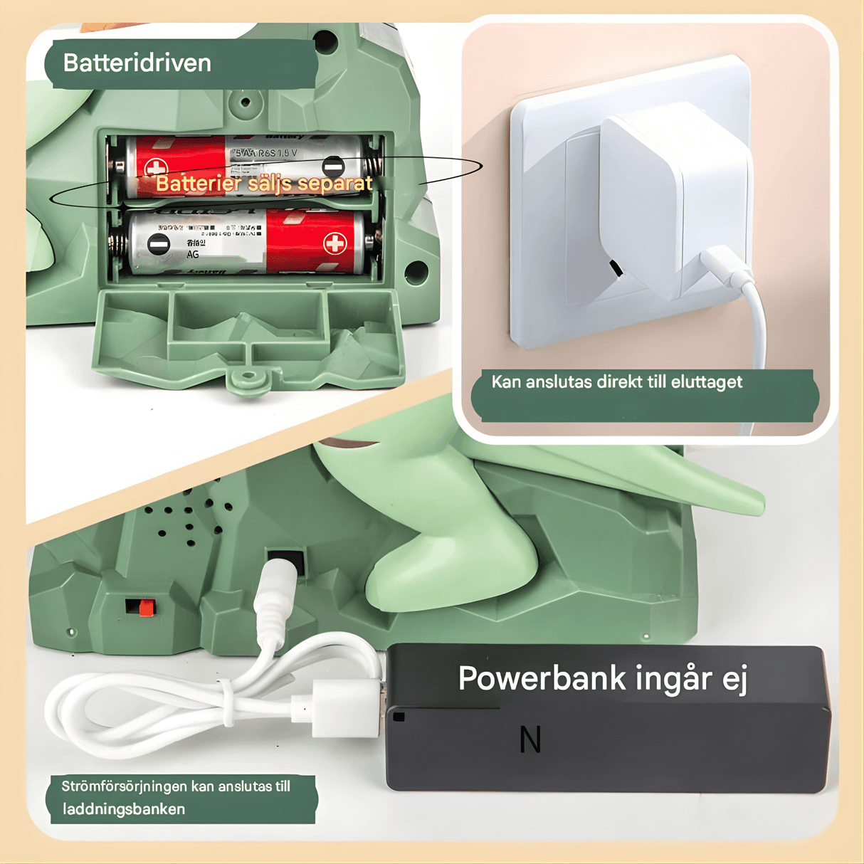 DinoQuest – Elektrisk Dinosaurierutschkana med Automatisk Klättertrappa, Ljus & Musik för Barn