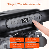 PulseRelief – 16-Huvuds Massagepistol med 9 Lägen & 20 Intensitetsnivåer för Hela Kroppen