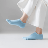 FlexiToe – 5 Par Halkfria Yoga- och Pilatesstrumpor med Fem Tår & Bekväm Passform för Dans och Träning