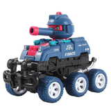 Mini-Tank Leksak – Sexhjulig, Glidande och Tyst Mini Tank för Barns Fantasilek