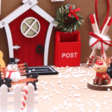 Kerstdecoratie Miniatuurset Huis van de Kerstman