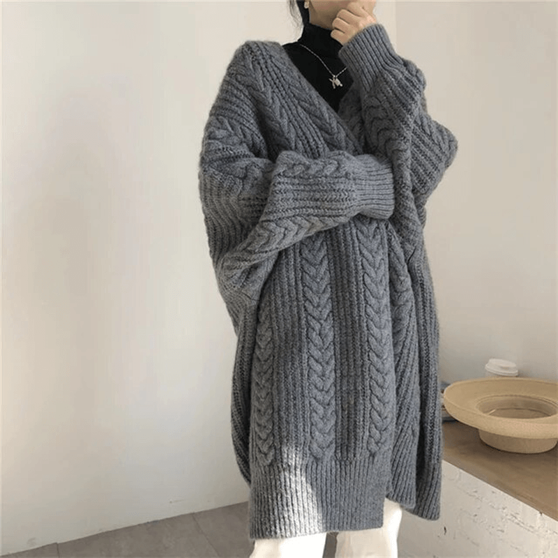 Gebreid losvallend vest